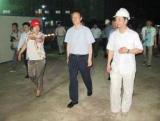 南京市政府陸冰副市長夜查南京建工集團(tuán)大光路工地