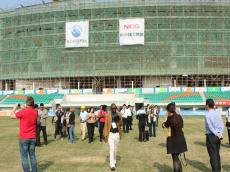 青奧會(huì)團(tuán)長代表考察南京建工集團(tuán)青奧體育公園項(xiàng)目