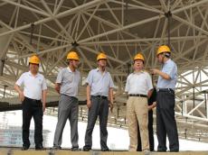 南京市副市長劉以安來青奧體育公園項(xiàng)目開展調(diào)研