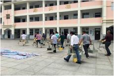 句容郭莊項目部協(xié)助當(dāng)?shù)卣_展水災(zāi)應(yīng)急安置工作