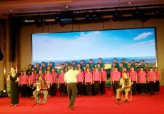 集團(tuán)合唱隊?wèi)?yīng)邀在鐵心橋街道慶“七一”大會上演出