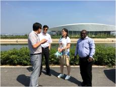 坦桑尼亞總統(tǒng)特別助理考察集團(tuán)青奧體育公園項(xiàng)目